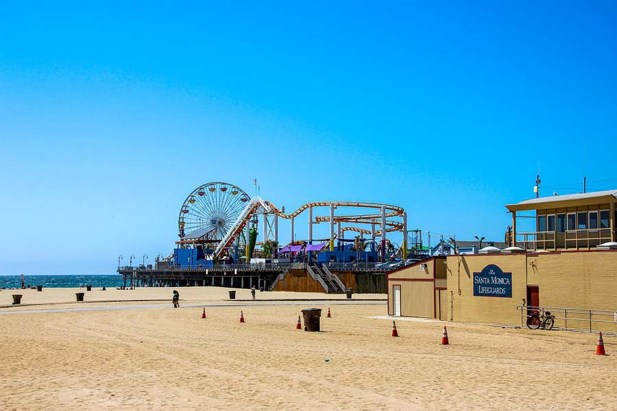 Santa Monica Beach and Piers