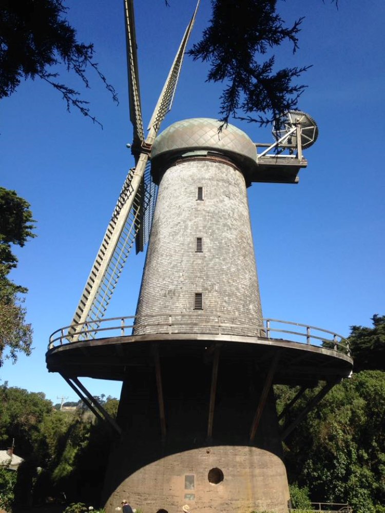 Where are the windmills at Golden Gate Park located